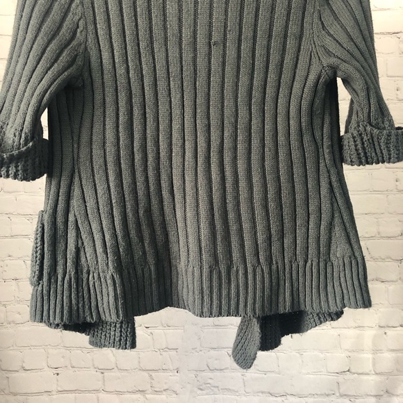 SWEATER - Women's Love By Design Black Ribbed Waffle Knit Sweater. Size XL - Picture 6 of 16